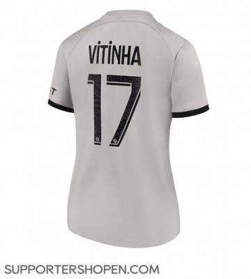 Paris Saint-Germain Vitinha Ferreira #17 Borta Matchtröja Dam 2022-23 Kortärmad